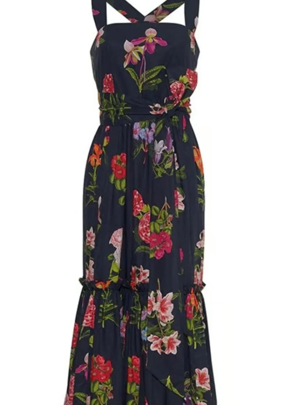 Cara Cara Julietta Dress in Evening Blue Camellia Size S - Picture 2 of 5